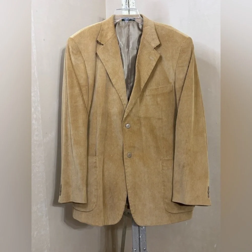 Scandia Woods Men's Tan Corduroy Blazer Sz 48